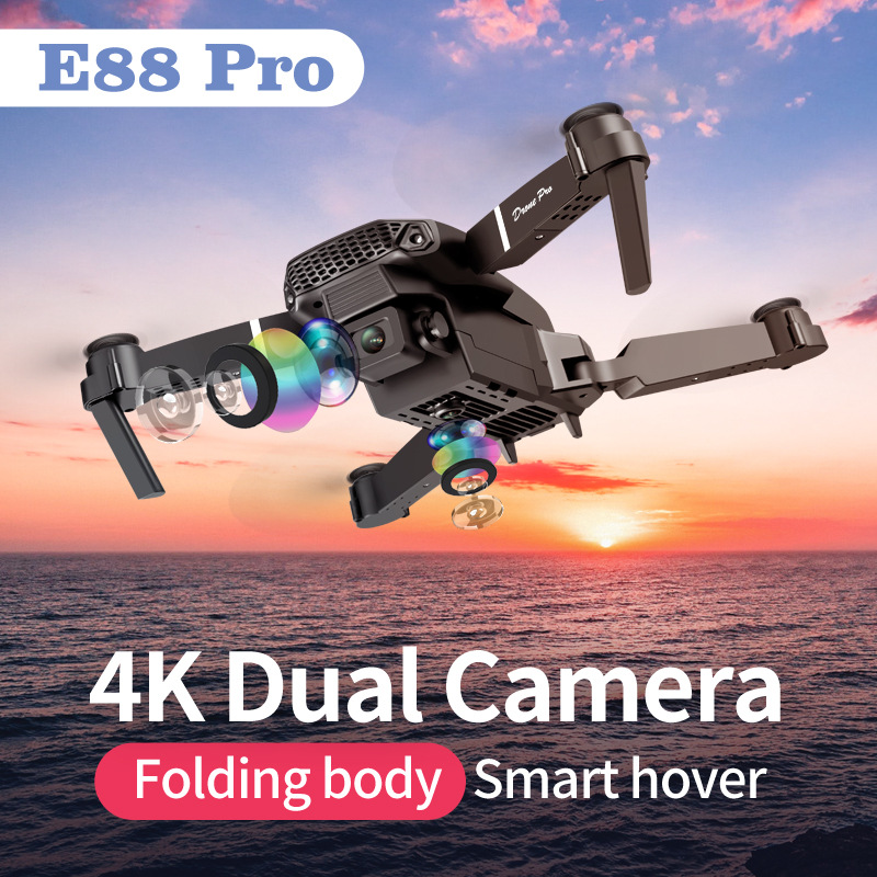 E88pro 드론 전문 Dron 광학 흐름 4k 듀얼  - Eachine Drone E58 리뷰 및 가격