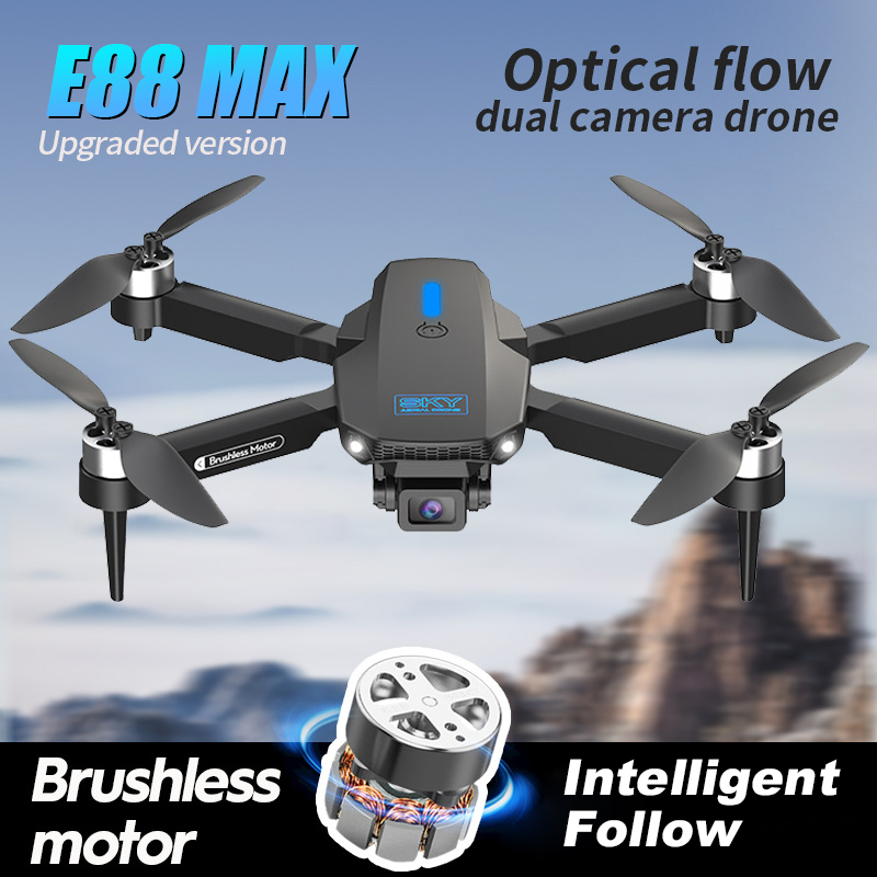 E88 MAX Pro 카메라 드론, Hd 4k, 리모컨 - Eachine Drone E58 리뷰 및 가격
