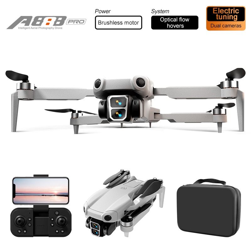 정품 A888 프로 드론 4K 전문가용 ESC 듀얼 카 - Eachine Drone E58 리뷰 및 가격