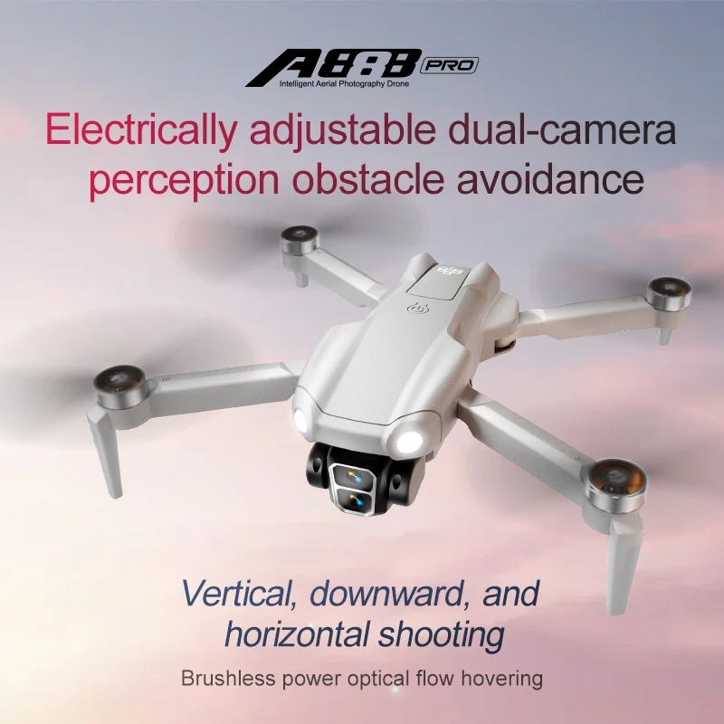정품 A888 프로 드론 4K 전문가용 ESC 듀얼 카 - Eachine Drone E58 리뷰 및 가격