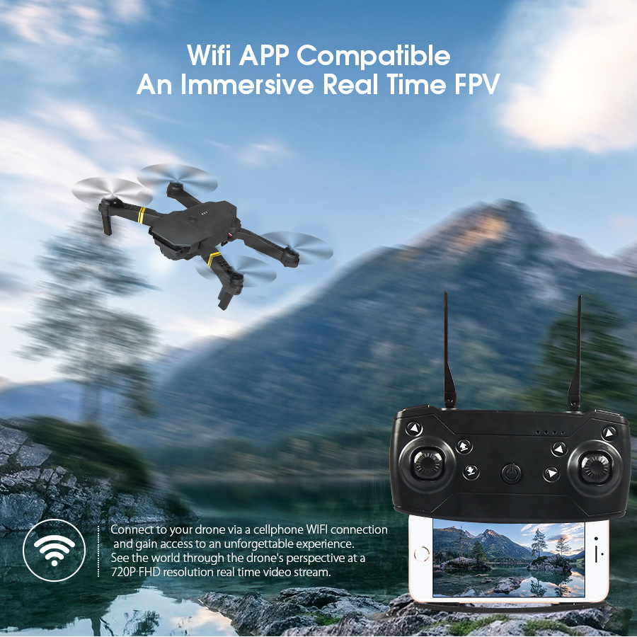 새로운 E88/E58 전문 항공 사진 듀얼 카메라 4K - Eachine Drone E58 리뷰 및 가격